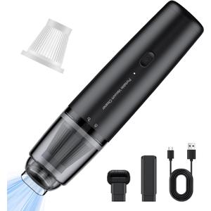 Car Handheld Vacuum Cordless 13000 PA Suction Power, Portable Mini Vacuum Cleaner, Black+Gray