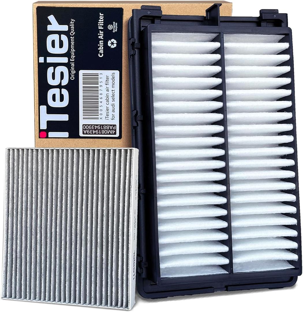 Engine Cabin Air Filter Kit for Tucson/Santa Cruz(2022-2025),Sportage(2023-2025),Sorento/Santa Fe(2021-2025),Sonata (2020-2025),NOT FOR HYBRID