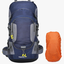 60L Waterproof Hiking and Camping Backpack for Men - Durable, Lightweight Large Hiking Backpack with Rain Cover, Multi Compartments, and Adjustable Straps, Blue