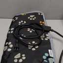 furrybaby Pet Heating Pad, Waterproof Dog Heating Pad Mat for Cat with Durable Anti-Bite Tube Indoor for Puppies Dogs Cats (1 Pack Black, 34 X 24in, Temp Adjustable)