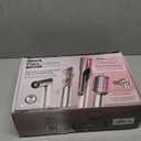 Shark Flex Fusion Hair Straightener & Powerful Hair Dryer with Fusion Hair Brush, Air Styler with Auto-Wrap Hair Curlers, Concentrator, & Frizz Fighter, Metallic Mist, HD651S