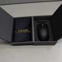 Lamzu Maya X Wireless Gaming Mouse, Ultra Lightweight 47g, Optical Switch, Maximum 30000 DPI, Symmetrical, MCU Nordic 52840, Dust-Proof Encoder, PAW3950 Sensor(Larger Maya) (Black)