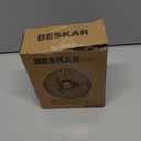 BESKAR USB Clip on Fan, Portable Small Fan with Cord Powered, 3 Speeds Strong Airflow, with Sturdy Clamp, Quiet Personal Desk Fan (Black)