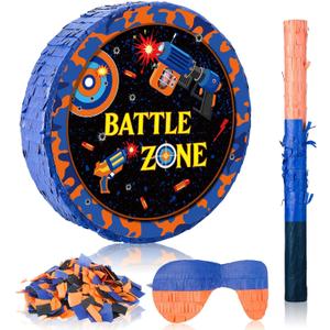 Ferraycle Dart Piata Large Dart Theme Piata Set Birthday Party Supplies Bundle with Stick Blindfold for Party Game Favors 13 x 13 Inch