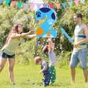 16 Inch Number 2 Dog Paw Pinata with 16 Inch Piata Stick Blindfold Confetti for Boy Girl Kids 2nd Birthday Party Decorations (2nd)