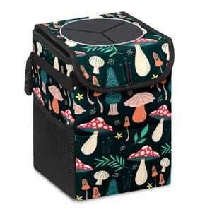 Car Trash Can  Multi-Purpose, Lightweight and Portable with Durable Water-Resistant Coating, No Installation Required, Practical and Ample Capacity, Variety of Colors.Mushroom