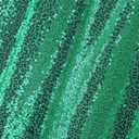 WUBODTI Christmas Green Valances for Windows 1 PC, Triangle Boho Glitter Sequin Tassels Beaded Kitchen Window Valances Holiday Decor Swag Curtain for Living Room Bathroom, W51 x L22