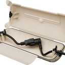 Flemoon Outdoor Extension Cord Safety Cover with Waterproof Protector Seal, Weatherproof Electrical Connection Box, Almond