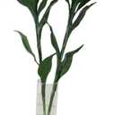 35 Inch Artificial Plants 2 Stems Green Artificial Bamboo for Home Office Indoor Decor Office Living Room Decor