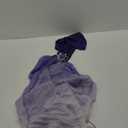 DAZCOS Women's Chiffon Fairy Hooded Cape Elf Sheer Cloak Tulle Bridal Off Shoudler Capelet (Purple)