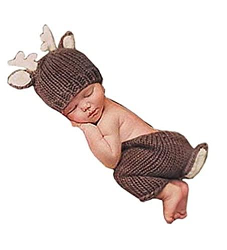 Lppgrace Newborn Baby Boy Girl Photography Props Outfits Lovely Deer Hat Pant