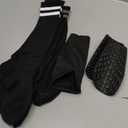 5PCS Kids Soccer Socks with Shin Guards and Shin Sleeves Set for for Age 5-12 Boys Girls Lightweight Soccer Football Equipment (Medium, Black)