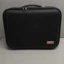 Fireproof Document Box with Combination Lock - Fire & Water Resistant Hard Case Safe Box for Important Documents, Certificates, Laptops, Passports (Black)