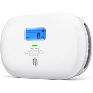 X-Sense Carbon Monoxide Detector, Replaceable Battery Powered CO Alarm with Digital Display, Portable Carbon Monoxide Detector for Travel, XC0C-SR, 1-Pack