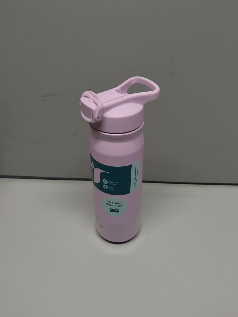 REDUCE Aura Vacuum Insulated 26 oz Water Bottle - Leak-Proof & Chug Spout for Quick Hydration - Keeps Drinks Cold for 30 Hours - Removable Handle for Travel or Gym - Soft Sit Base - Lilac Bud