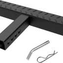 Qualward Hitch Step for 2 Inch Receiver, Steel Trailer Step with Non-Slip and Rust Towing Bumper Guard for Most Car SUV Truck Pickup, 500LBS Max Load