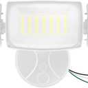 Olafus 80W Flood Lights Outdoor, Switch Controlled 8000LM LED Security Lights, IP65 Waterproof Outside Floodlights, 6500K Exterior Flood Light Fixture Wired for House Yard Porch Eave White