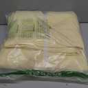 Cooling Queen Duvet Cover Set 3 Pieces-100% Washed Cotton with Chic Wide Trim Design Linen Like Textured Ultra Soft Cozy Bedding with Zipper Closure(Hemmed Pale Yellow, Queen 90"x90")