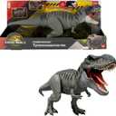 Mattel Jurassic World Rebirth Power Devour Tyrannosaurus Rex Dinosaur Figure with Tongue Activated Constant Chomp, Lights & Sounds, Digital Play