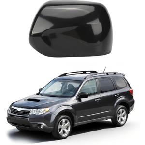 Left Driver Side Car Mirror Cap Cover Compatible with Subaru Forester 2008 2009 2010 without Side Assistent Hole, OEM 91054SC020, Black