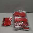 Homecube 10Pcs Christmas Candy Bag Santa Pants Gift and Treat Bags with Handle Portable Candy Gift Baskets Gift Wrap for Wedding(7" L x 8.5" H)