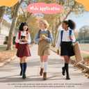 Cozypower 4 Pairs Calf Knee High Sock for Girl Kid Boy, Cotton School Uniform Unisex Solid Seamless Sock for Dress (Medium, Balck,white,navy Blue)