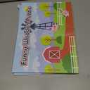 2 x Magnetic Wooden Puzzle for Toddler Travel Toy, Farm Animal Matching Toy Fridge Magnet Montessori Educational Preschool Activities Learning Classroom Roadtrip Christmas Stocking Stuffer Gifts Word