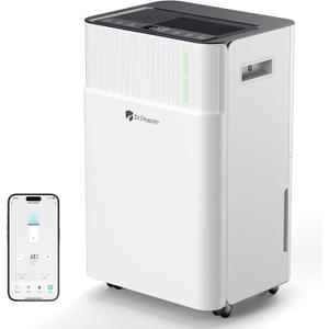 DR.PREPARE 3600-3800 Sq.Ft Dehumidifier for Home Smart APP Control with Drain Hose, 65 Pints/Day Dehumidifier for Basement, Bedroom, Bathroom, Garage, Large Room, Dry Clothes, 3 Modes, 24H Timer
