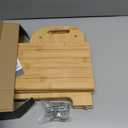 VaeFae Bamboo 2 Step Stool with Non-Slip Step Treads and 2 Cutout Handles (Natural)