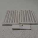 New Burning Formula Unscented Dripless 10-Inch Taper Candles Set of 12 - Ivory, for Wedding, Dinner - Smokeless, Long Burning - Hand Poured, Colored Tall Candlesticks - Marfil