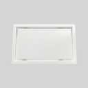 8x14 Inch Surface-Mount Metal (Steel) Wall Vent Cover – Screwless Look, No Damper, White 1 Pc
