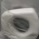 HealthSmart Enhanced Comfort 5" Raised (Round) Toilet Seat Risers for Seniors 5 Slip Resistant Pads FSA/HSA Eligible Padded Toilet Seat Elevation 15.7 x 15.2 x 6.1