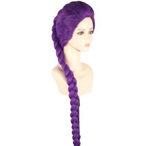 Topcosplay Female Purple Anime Cosplay Wig Halloween Carnival Party Wig