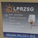 LPRZSG Bathroom Vanity Light Fixture, 3 Light Modern Gold Vanity Lighting fixtures, Lighting Fixtures Over Mirror, Wall Lamp with Clear Glass for Bathroom, Hallway, Bedroom with E26 Socket