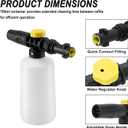 FJ6 Foam Cannon, Compatible with Kar-Cher K1-K7 Pressure Washers, 700ml Tank, Adjustable Spray Nozzle, for Cars, RVs, Garden Furniture, Patios