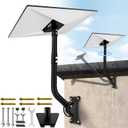 Starlink Gen 3 Wall Mount Standard Kit, Heavy Duty Alloy Steel Mounting Bracket for Starlink V3 Dish, Weatherproof Anti-Rust Starlink Mount with Complete Installation Hardware, Grey