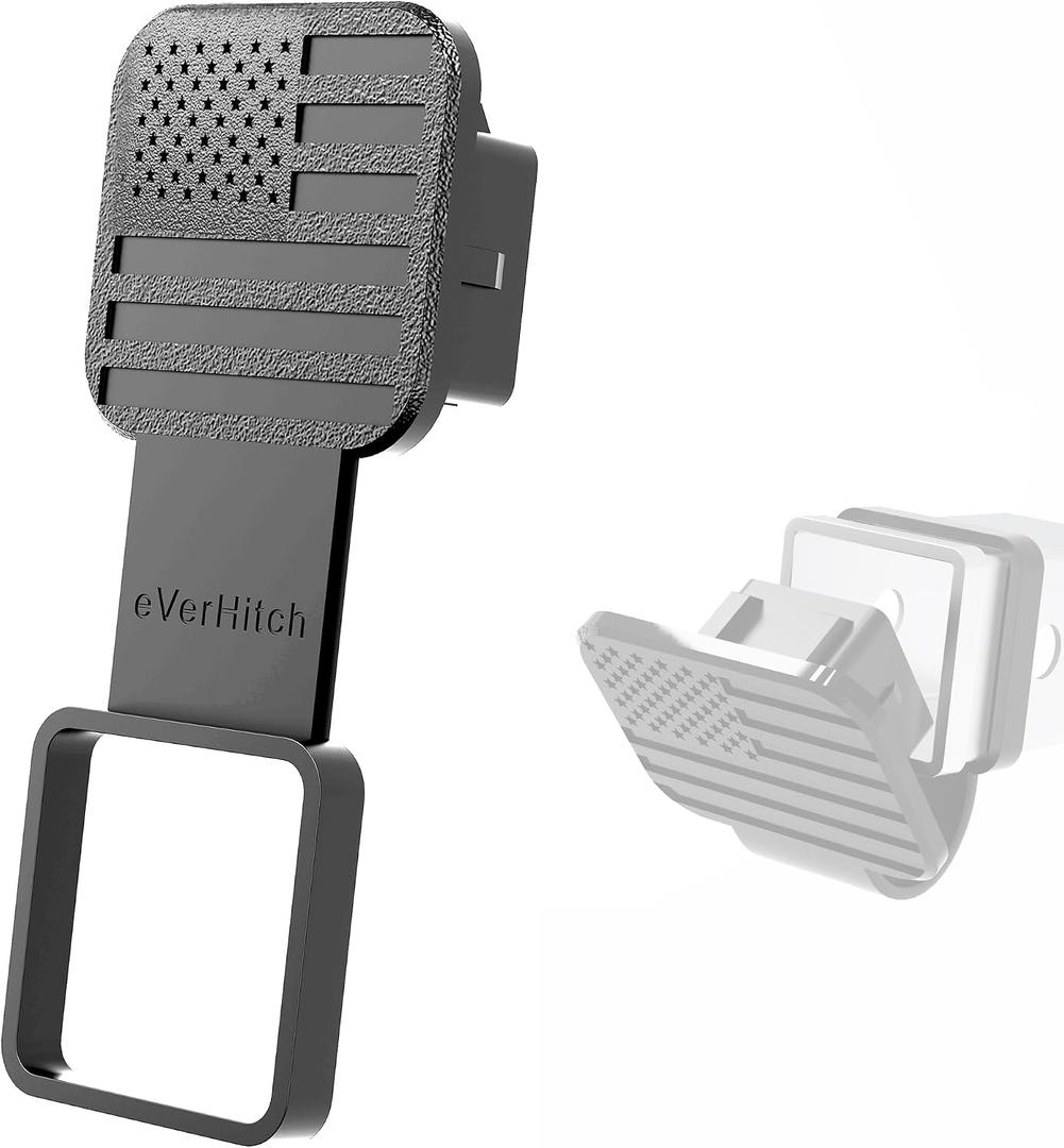 USA Black Flag Hitch Cover Plug (Fit 2" receivers)