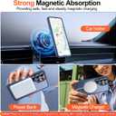 MOZOTER for Samsung Galaxy S26 Ultra Case with Magnetic,[Compatible with MagSafe][12Ft Military Dropproof][2*Screen Protector] Translucent Anti-Slip Back Slim Shockproof Case for S26 Ultra-Blue