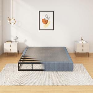 SHLAND Queen Box Spring 9 Inch High Profile Box Spring Queen Size Bed Base, Heavy Duty Metal Mattress Foundation with Fabric Cover,Easy Assembly