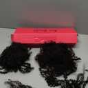 Afro Kinkys Bulk Human Hair For Braiding Afro Kinky-Curly Human Hair Bulk For Mini Twist Hair Bulk Human Braiding Hair For Micro Locs Extensions,Dreadlocks Extensions,Repair Locs 14inch(1B,35g/pack)