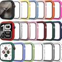 20 Pack Case for Apple Watch Series 10 42mm with Tempered Glass Screen Protector, Shockproof Hard PC Protective Cover, All-Around Bumper Compatible with iWatch S10 42mm (42mm(Series 10))