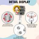 4 x Retractable Y'all Need Me Badge Reel with Alligator Clip, Funny Glitter Badge Holder Gifts for Doctors Nurses Night Shift RN LPN ER Social Worker Medical Worker Teacher Christian, Nurse Gifts