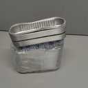 100Pcs Mini Loaf Pans with Lids,6.8oz Rectangular Aluminum Foil Baking Pans Disposable Mini Cake Pans,Chinoiserie