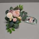 Faux Flower Swag Set of 2 for Wedding Welcome Signs Floral Swag Wedding Reception Ceremony Signs Decor (Pink)