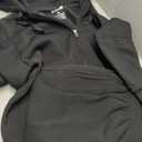 Men's Tracksuit Sets Outfit Activewear Full Zip Fleece Hoodie Jacket Cargo Sweatpant 2 Piece Casual Sweatsuit (Black, XL)