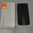 SURITCH for Samsung Galaxy S25+ Plus Phone Case, Magnetic Shockproof Protective Cover with Camera Cover & Adjustable Metal Kickstand for Galaxy S25+ Plus(2025)-Black