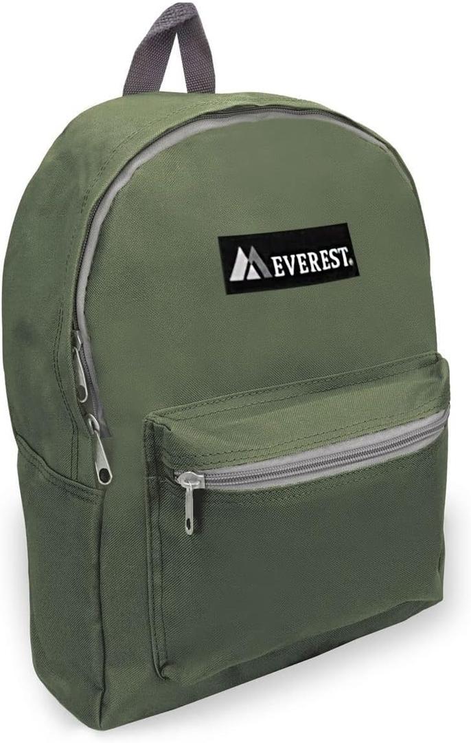 Everest Basic Backpack, Olive, One Size