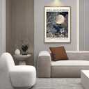 YBYNICE William Morris Wall Art Vintage Moon and Forest Exhibition Posters Fine Art Gallery Pictures Print Botanical Painting with Wooden Frame for Living Room Bedroom Office Decor 16x24Inchs