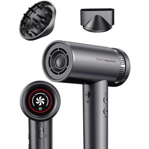 High-Efficiency Hair Dryer, Portable Smart High-Speed Dryer with Ionic Technology, Multiple Settings