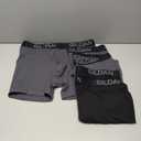 Gildan Men's Underwear Cotton Stretch Boxer Briefs, Multipack, 5 pcs, Black and Grey, Size 2XL